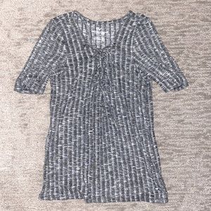 Grey American Eagle ribbed t-shirt size medium